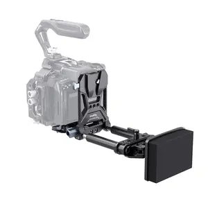 【Summerwins】SmallRig V-Mount Battery Plate with Double Quick Release Plate for Arca, Quick Release Chest Pad, 15mm rods, L-Shape Compact & Foldable V Mount Battery Plate for DSLR Cameras, Gimbals & Tripod - 4063B