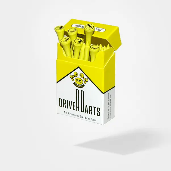 Driver Darts Golf Tees- 18 Premium Bamboo 83mm Tees Driver Darts Golf Tees- 18 Premium Bamboo 83mm Tees