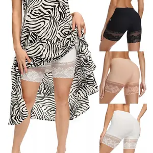 1-2 Counts Lace Slip Shorts for Under Dresses Women Smooth Anti-chafing Safety Boyshorts Underwear Safety Shorts,Ladies  Boyshorts Panties for Women Anti Chafing Smooth Underwear Slip Shorts Plus Size S-3XL