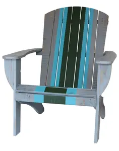 RSI RSI-AC-DG-T Riverstone Solid Cedar Adirondack Extra Wide Chair with build in bottle opener & matching folding table - Racing Grey