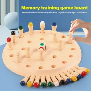 Children & Adult Memory Chess Game, Fun Tabletop Game, Round Table Game with 6 Colorful Pieces, Ideal Family Gathering Game and Holiday Gift Choice