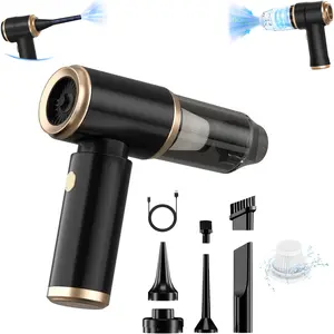 【2025】Handheld Mini Vacuum Cleaner,  19000Pa Portable Cordless Handheld Vacuum and Air Duster Combo with Multiple Nozzles, Suitable for Car, Computer, Sofa, Office, Pet, Home, and More