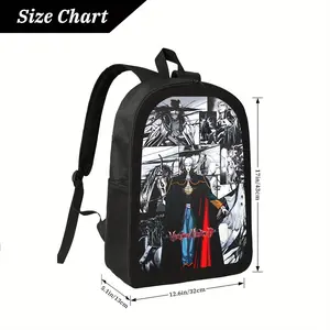Customized  Boys Backpack for School Kids Girls GIfts Custom Stylish High-Capacity Backpack - Lightweight Laptop Bag with Multiple Compartments, High Quality Polyester, for Travel, Work, School - Black/Color Accents - Adjustable Shoulder