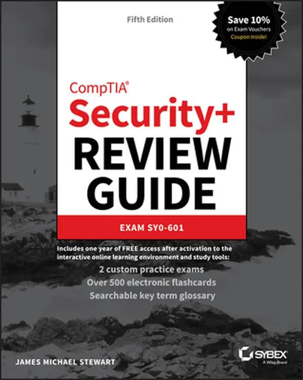 USED Book - CompTIA Security+ Review Guide - Exam SY0-601 by Stewart, James Michael (Paperback) - english