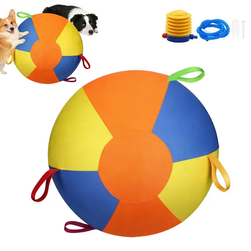 Dog Herding Ball - Push & Chase Interactive Toy, Safe Exercise Aid for Supervised Outdoor Play, Mental Stimulation Agility Ball Interactive Toys (Not for Aggressive Chewing)