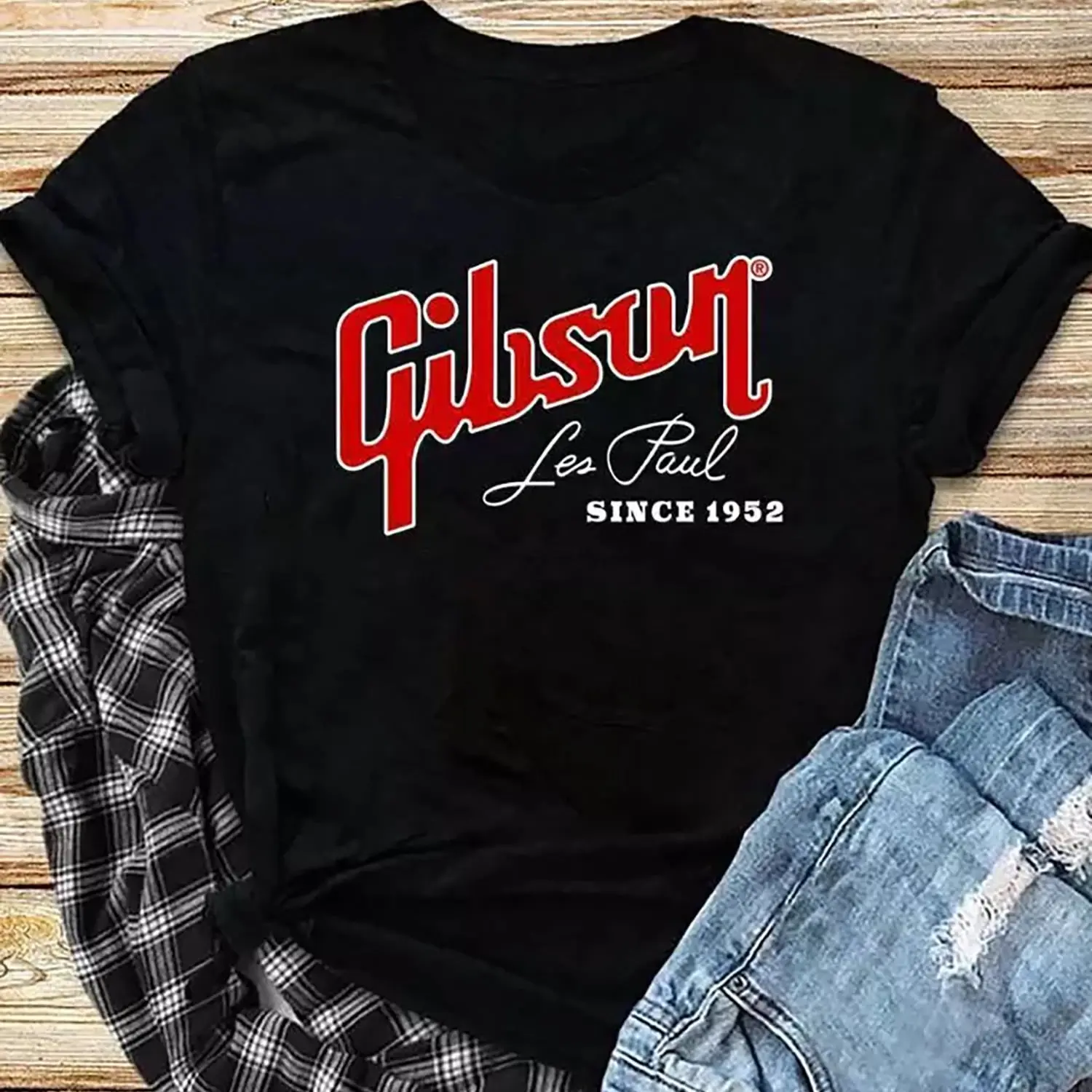 Gibson Les Paul Guitar t shirt, new Gift christmas, halloween gift Tshirt