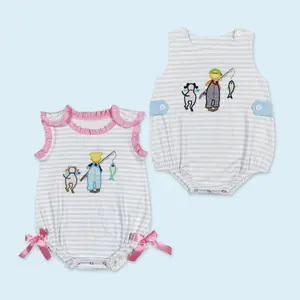 Toddle baby girls outdoor fishing romper