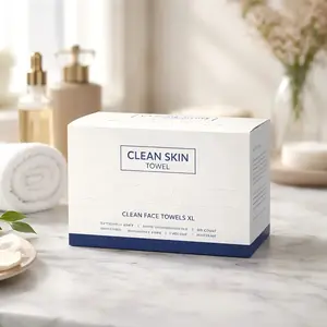 Boxed Face Towels, Home Use Disposable Cotton Soft Skin Towels, Thickened Large Pure Cotton Absorbent Makeup Remover Towels