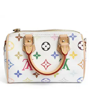 Pre-owned Louis Vuitton LV Speedy Nano Single Shoulder Bag in White Three Colored Design zc3512010041
