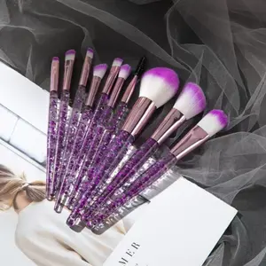 Makeup Brush Set 10 Piece Soft Bristle Powder Blush Eyeshadow Brushes Cosmetic Tools Multifunctional Makeup Brushes Fairy Design Makeup Kit for Women