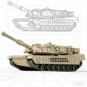 1:72 Scale M1A2 Main Battle Tank Assembly Kit, Armor Model with Realistic Detailing, Collector’s Display Piece for Home & Office, Christmas Birthday Gift for Men & Military Enthusiasts