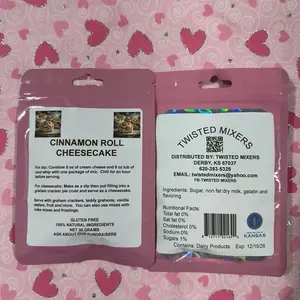 Twisted Mixers Cinnamon Roll Cheesecake Mix Gluten Free 100% Real Ingredients 30 Grams Perfect for Dip or Cheesecake