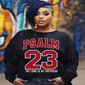 Psalm 23 Tshirt & Hat DTF Gang Sheet (6 Adult Prints & 6 Pocket Prints)