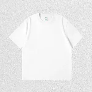 Kyn Apparel American Retro 230g Heavy Cotton Short-sleeved T-shirt Men and Women Couples Solid Color Loose Streetwear