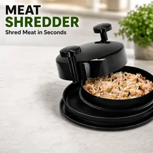 MIUVA Carne Chicken Shredder Tool Twist Sturdy Manual Meat Shredder with Double Handles Anti Slip Bottom for Chicken Pork Beef BBQ Meal Prep Kitchen Gadgets Kitchen Supplies