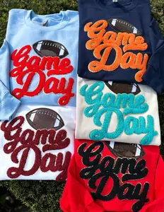 Game Day Chenille & Sequin Patch Sweatshirt