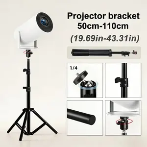Universal Projector Stand No Drilling, Portable Home Floor Stand, Thickened Adjustable Tripod, Easy Setup, Durable Design, Adjustable Height