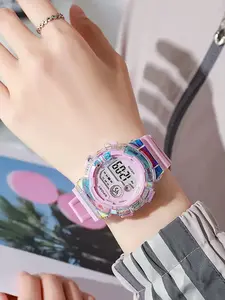 Unicorn Cartoon Watch for Girls, Girly Digital Watercolour Style, Preppy Design, Stylish Digital Watches, Ideal for Birthdays & Parties, High-Grade Sports Watch, Wristwatch