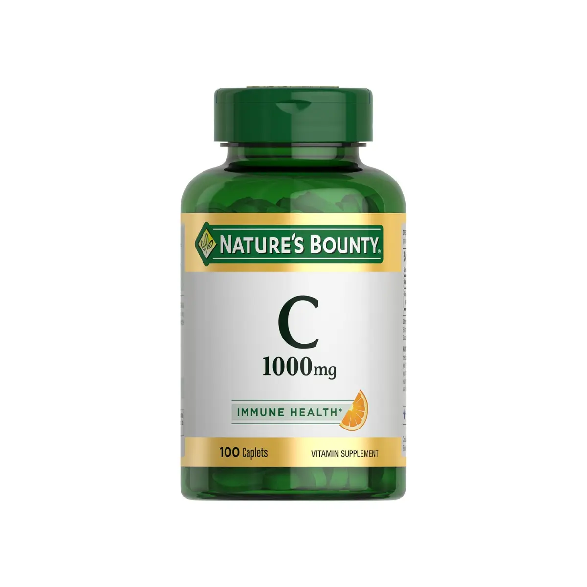 Nature’s Bounty 1000mg Vitamin C Immune Support Supplement - Powerful Antioxidant, 1 Pack (100 Caplets)
