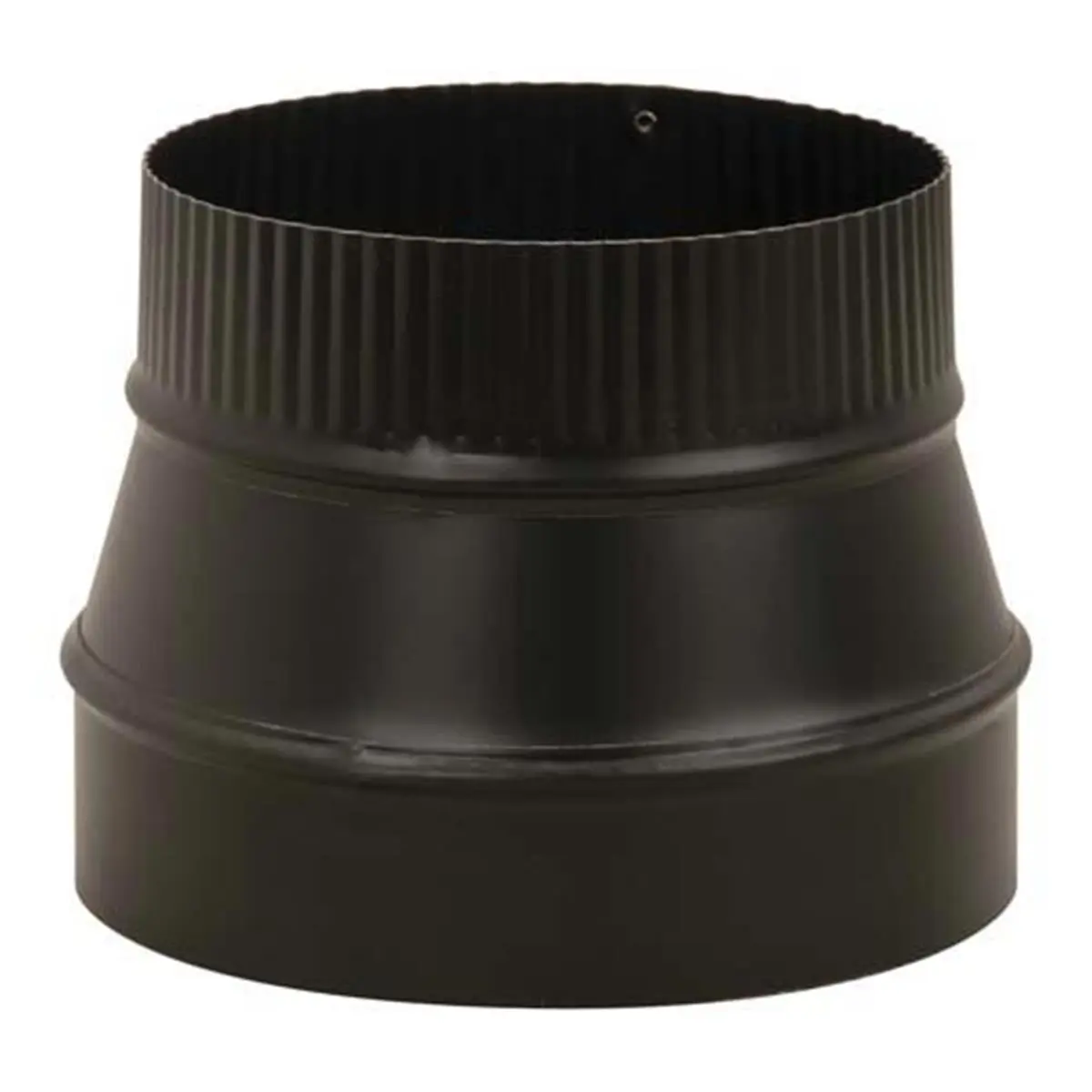 Imperial BM0079 Snap-Lock Pipe Reducer, 6 in x 8 in, 24 Gauge, Black, 1 Year Warranty, 18 in Clearance to Combustibles for Home Improvement Patio Heaters & Fire Pits