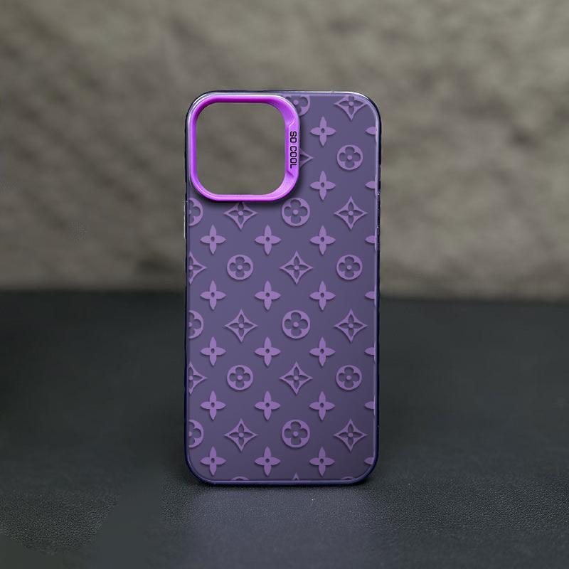 Exquisite Floral Patterns Phone Case Combining A Symmetrical Geometric Floral Pattern, Merging Retro Glamour With Modern Fashion Sense For iPhone 17.16.15.14.13.12.11.X.XS.XSMAX.XR.8.7
