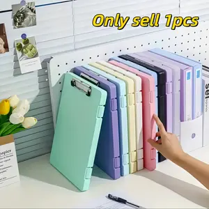 A4 File Storage Box, 1 Count Large Capacity File Storage Box, Multifunctional File Storage Box for Office, School & Music Sheet Storage