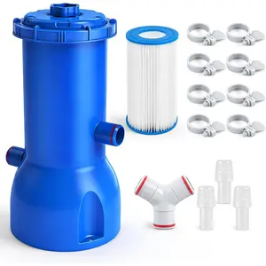 Pool Filter Pump, 1000 GPH Powerful Swimming Pool Cartridge Filter Pump, ETL Certified Water Circulation and Filtration System with GFCI Protection Keep Water Crystal Clean