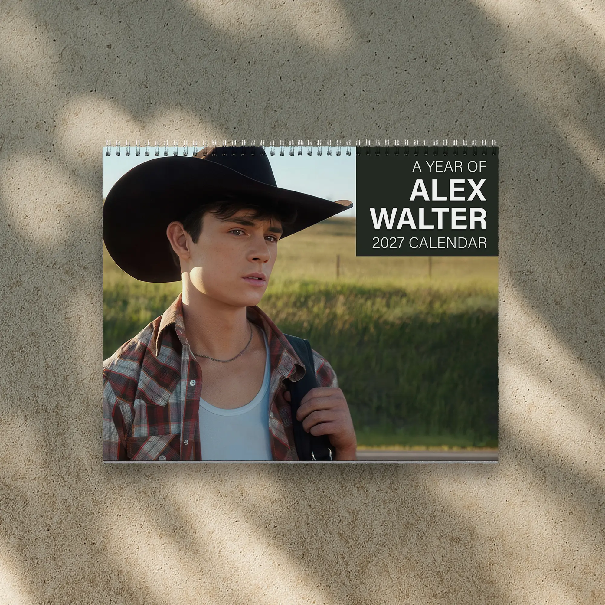 A Year Of Alex Walter 2027 Calendar - Merch For Fan, Movie Fan | Home Decor, Office Decor - Fan Gift, New Year Fan Gift, Unique Holiday Gift