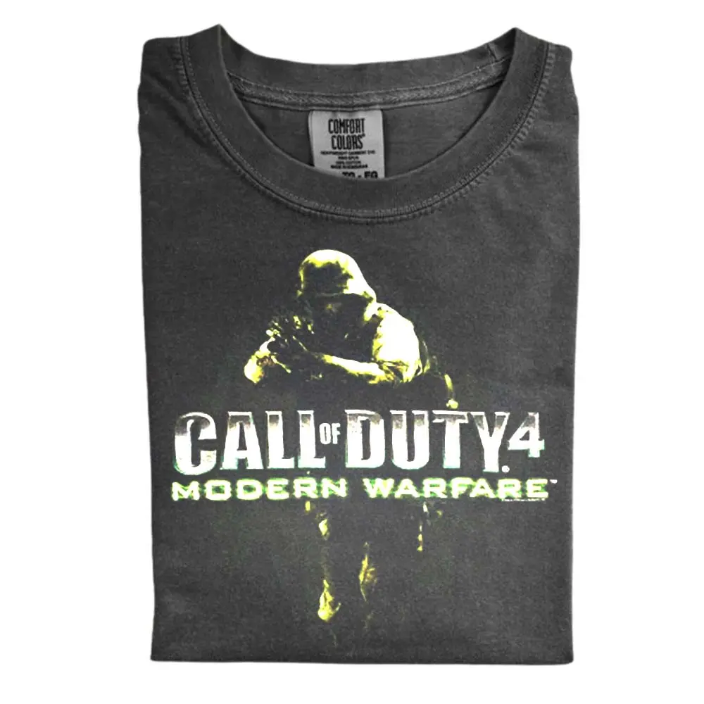 The Vintage Call of Duty 4 Modern Warfare Comfort Color Shirt, Call of Duty 4 Shirt, Gift for Men, Gift for Women, Crew Neck T-shirt, Trending T-shirt