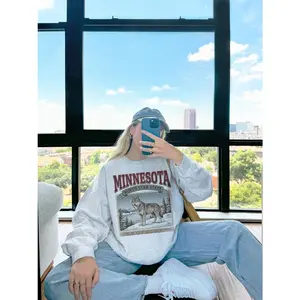 Minnesota Wolf Sweatshirt | Vintage Americana Crewneck
