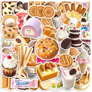 50 Oreo Dessert Stickers, Suitable for Scrapbooks, Journals, Laptops, Water Bottles, Cars, and Other Faith-based Designs—gifts with Positive Messages.