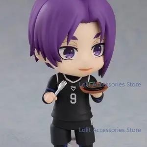 BLUE LOCK Mikage Reo Anime PVC Figure Doll Model Toy Figurine Q Version Stand Model Desk Display Decor Standing Birthday Gift