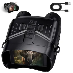 High-Powered Night Vision Scope, with Digital Video Recording, HD Screen, Mounted for Rifle Hunting, Long Range Shooting, Outdoor Adventures | Ideal Tech Gift for Men, Father's Day, Christmas