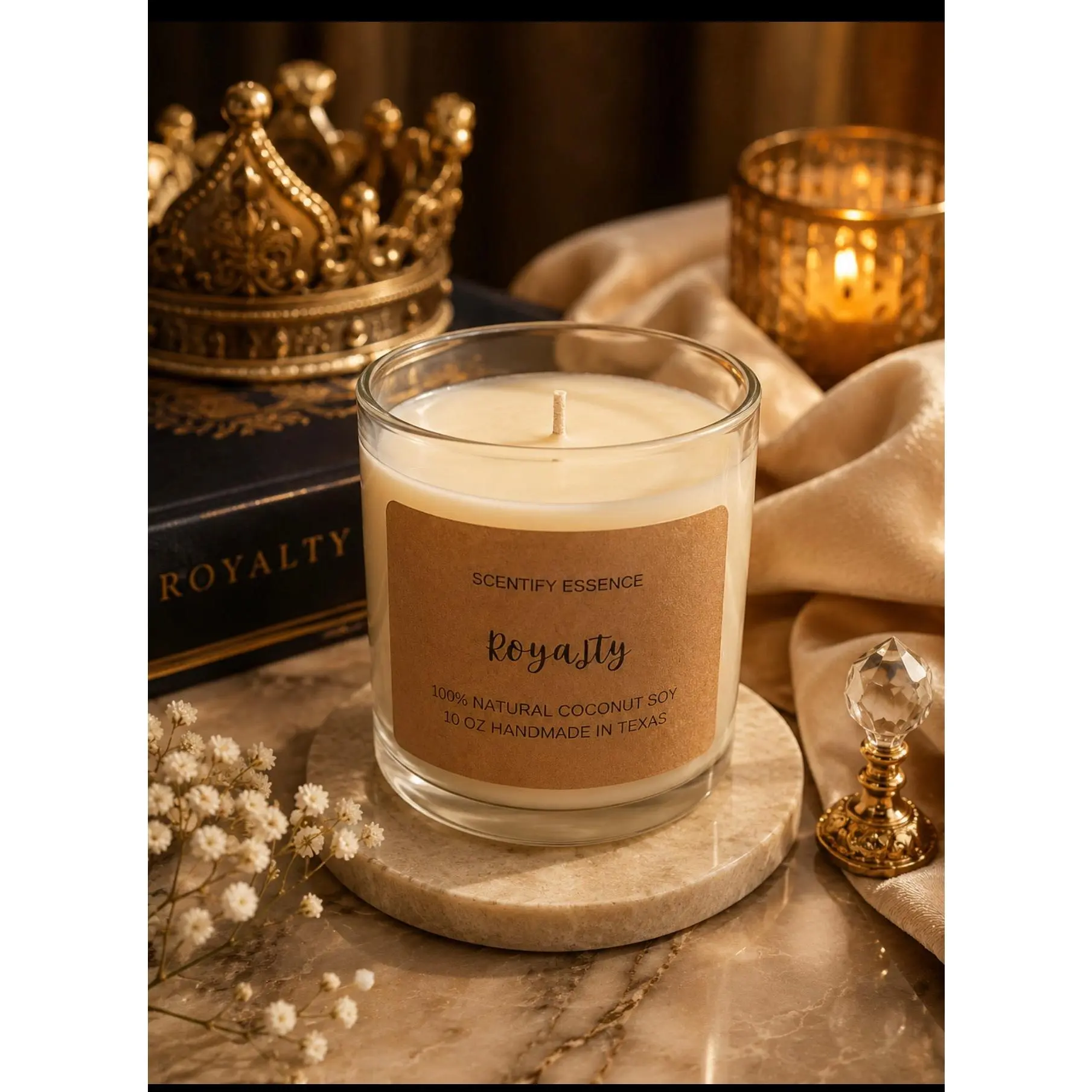 Royalty – Spiced Patchouli, Amber & Musk Luxury Candle