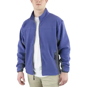 River's End Mens Microfleece Jacket Casual Outerwear Athletic - Blue