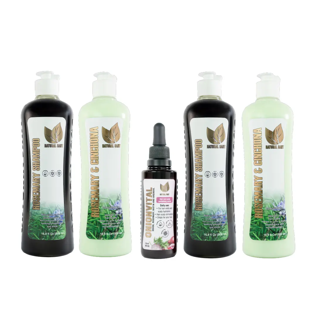 Natural Sant Rosemary BUNDLE  - 2 Rosemary and Cinchona sets + Onionvital Serum