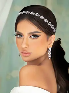 Elegant Rhinestone Flower Hairband for Women, Wedding Bride Headpiece, Headwear, Fashion Accessory for Parties, Gatherings, Performances