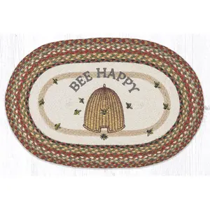 212 MAIN OP-300 Moth-Proof Musical Patch, 20x30 in. Oval Shape Bee Motif Accessory for Toys & Hobbies