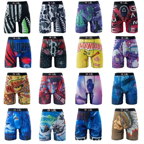 KXLBL Men's Striped Boxer Briefs & Anti-Theft Socks Combo Value Pack (12/6/4pcs Bundle) - Soft, Comfortable, Breathable Polyester Blend, Vibrant Athletic Prints, Beige Mixed Color Socks, Christmas Gifts