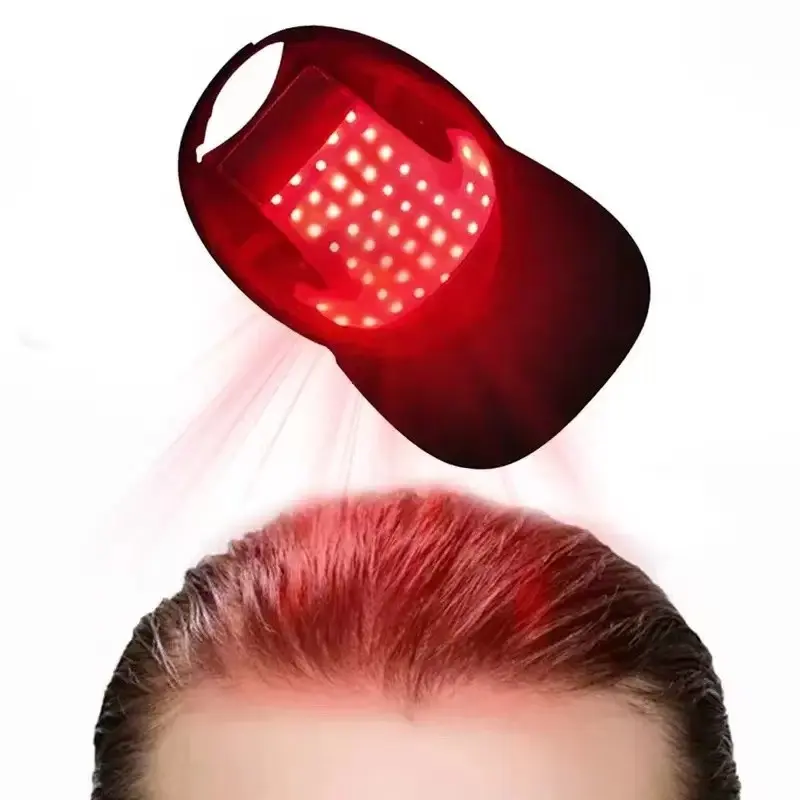 Near Infrared Light Therapy Hair Growth Cap, LED Bulb, Electric Anti-Hair Loss Hat, Scalp Massage Device, New Model Lhm-003, Hair Growth Product, Haircare
