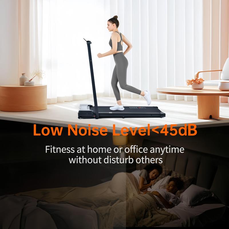 2 in 1 Walking pad Treadmill with Handlebars, Protect Carpet ,6.2 MPH, Portable, Foldable, Under Desk Design, Remote Control, Great treadmills for home and mini treadmill Spaces caminadora #TikTokShopBlackFriday