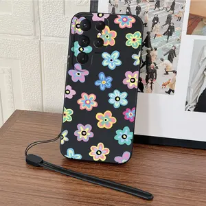 Cute Cartoon phone Case for Samsung S25 ULTRA/S24 ULTRA/S23 PLUS/S23/S22+/S21/S20 FE/NOTE20 ultra/10plus Animation Design + tpu Hand Strap