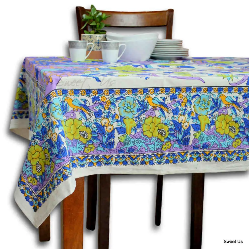 Tree of Life Cotton Tablecloth Square — Meadow Orchard
