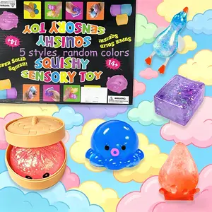 5pcs/set - New Unique Multi Style Pinch Music Set, Maltose Pinch Music for Stress Relief, Creative Release, Slow Rebound Pinch, Party Gifts, Slow Rebound Squishy