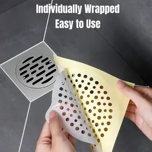 Stop Hair Clogs! Disposable Shower Drain Hair Collector for Bathroom & Kitchen