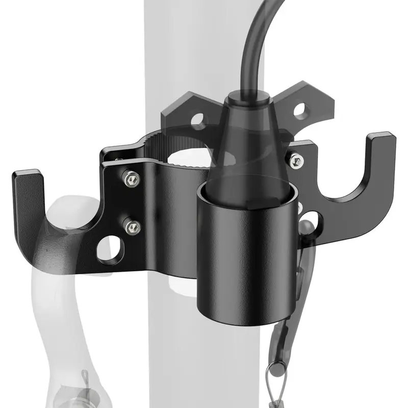 Heavy-Duty Aluminum Boat Trailer Towing Chain Organizer - 2" Hitch Accessory, Tangle-Free Towing, 7-Way Plug Protection, Brake Cable Tidy, Elevated Chain Stays, Neat Storage, Easy Installation, Docking & Anchoring Equipment for Campers