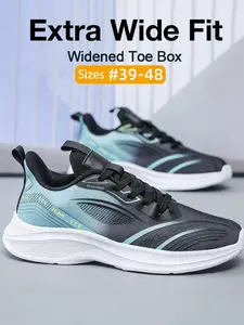【Wide Feet Solution】Men's Extra Wide Running Shoes - For Broad & Wide Feet, Breathable Casual Athletic Sneakers Size 39-48