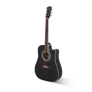 GT502 41-Inch Notch Spruce Panel Folk Guitar Accessory Kit - Matte Edging Finish, Black Uncoated Wood Bridge Pin Puller, Bag Shield, Wrench for Acoustic, Classical Guitars