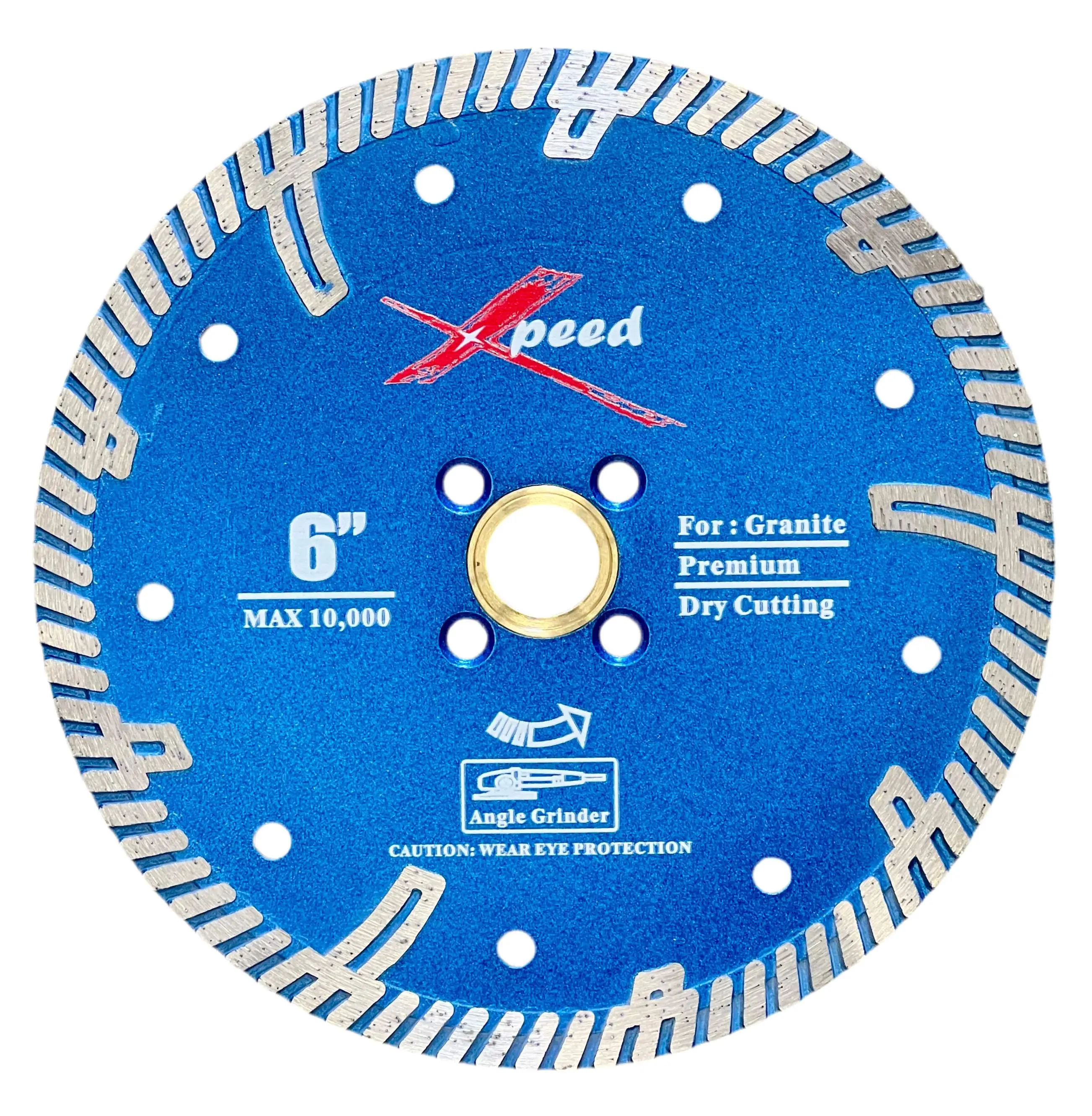 Pro Diamond 6" Premium Blue Turbo Cutter w/ side diamond 6" x .095" x 8mm