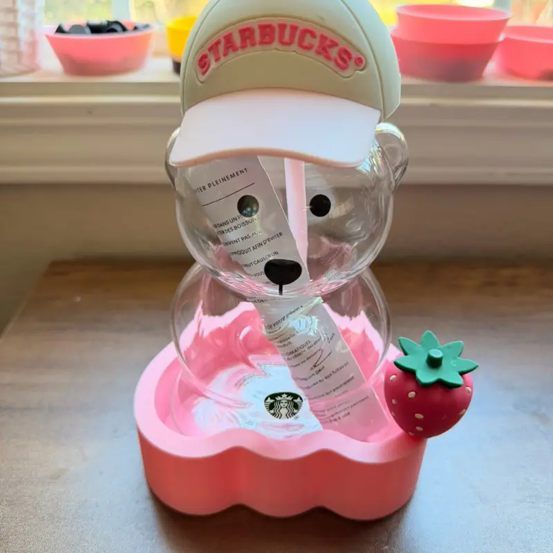 Bear Coaster for Starbucks Bear Cup, 3d printed, Non Slip